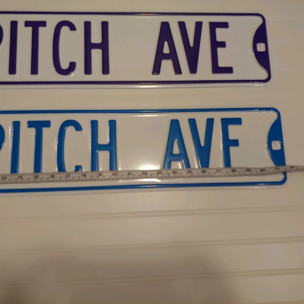 Fastpitch Metal street Sign - Blue & White - NEW!